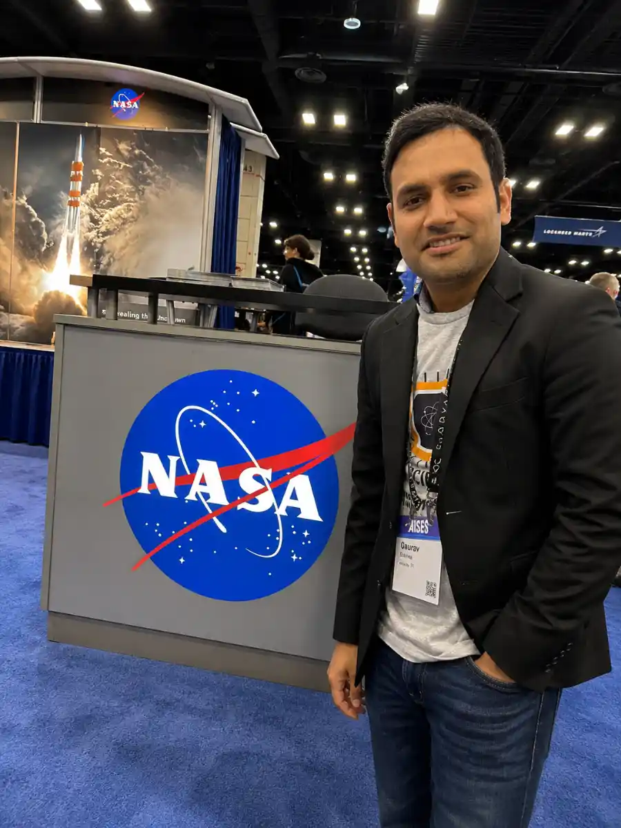 Eigen Sciences Founder Nasa Booth Aises National Conference Stem