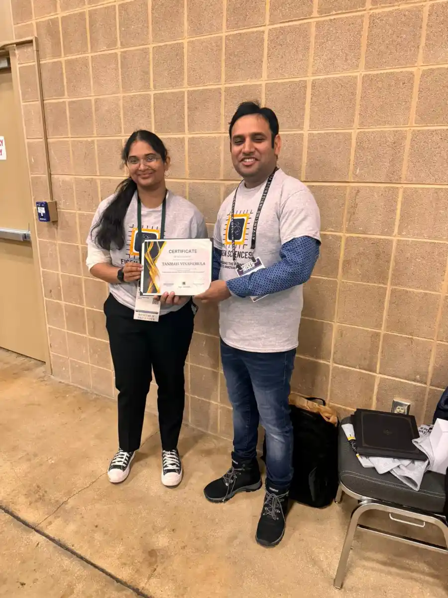 Eigen Sciences Student Research Achievement Certificate Conference Award 2024